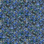 Marrokain-Krepp-Stoff Tropical Blue - Ribes y Casals