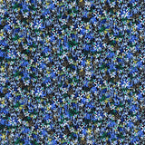 Marrokain-Krepp-Stoff Tropical Blue - Ribes y Casals