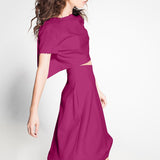 Fuchsia Krepp-Stoff - Ribes y Casals