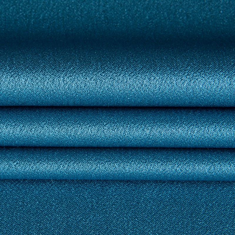 Krepp-Satin Blau Canard - Ribes y Casals
