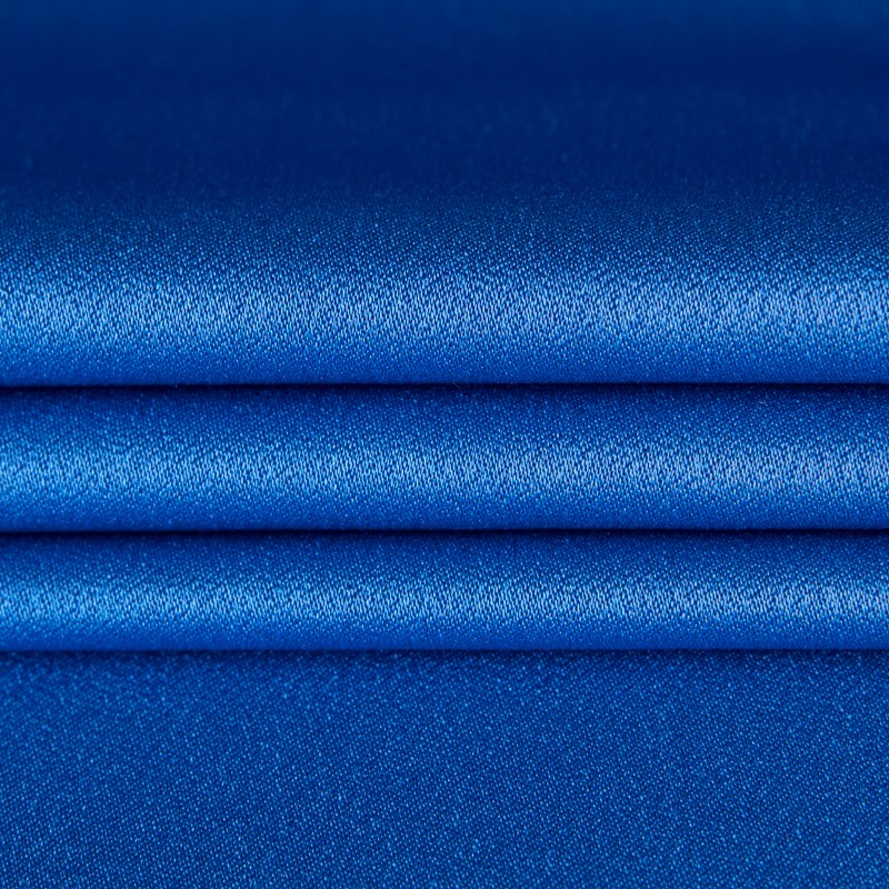 Elektrisch blauer Satin-Krepp - Ribes y Casals