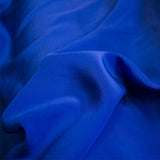 Natürlicher Seiden-Krepp-Stoff Blau - Ribes y Casals