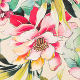 Krepp Tropische Blumen Multicolour - Ribes y Casals