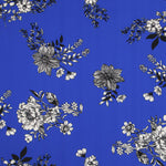 Vintage Krepp-Stoff Blau - Ribes y Casals