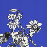 Vintage Krepp-Stoff Blau - Ribes y Casals