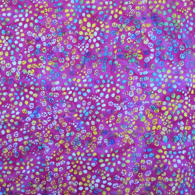 Fuchsia Baumwolle Tie Dye Stoff Fuchsia - Ribes y Casals