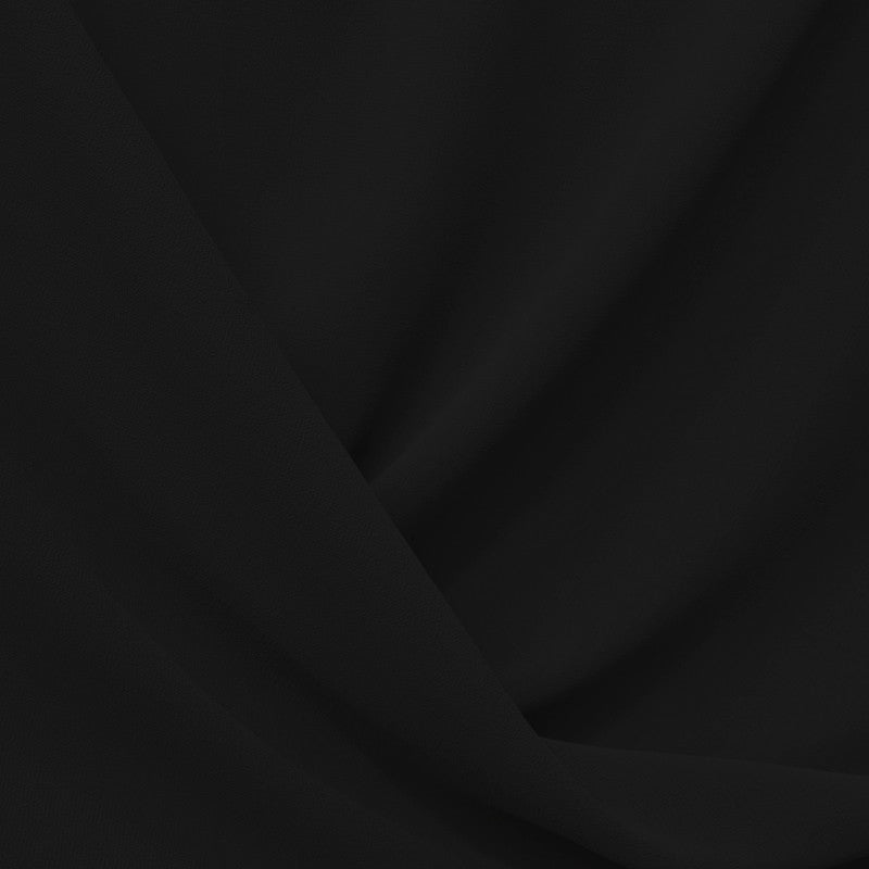 Polyester-Chiffon-Gewebe Schwarz - Ribes y Casals