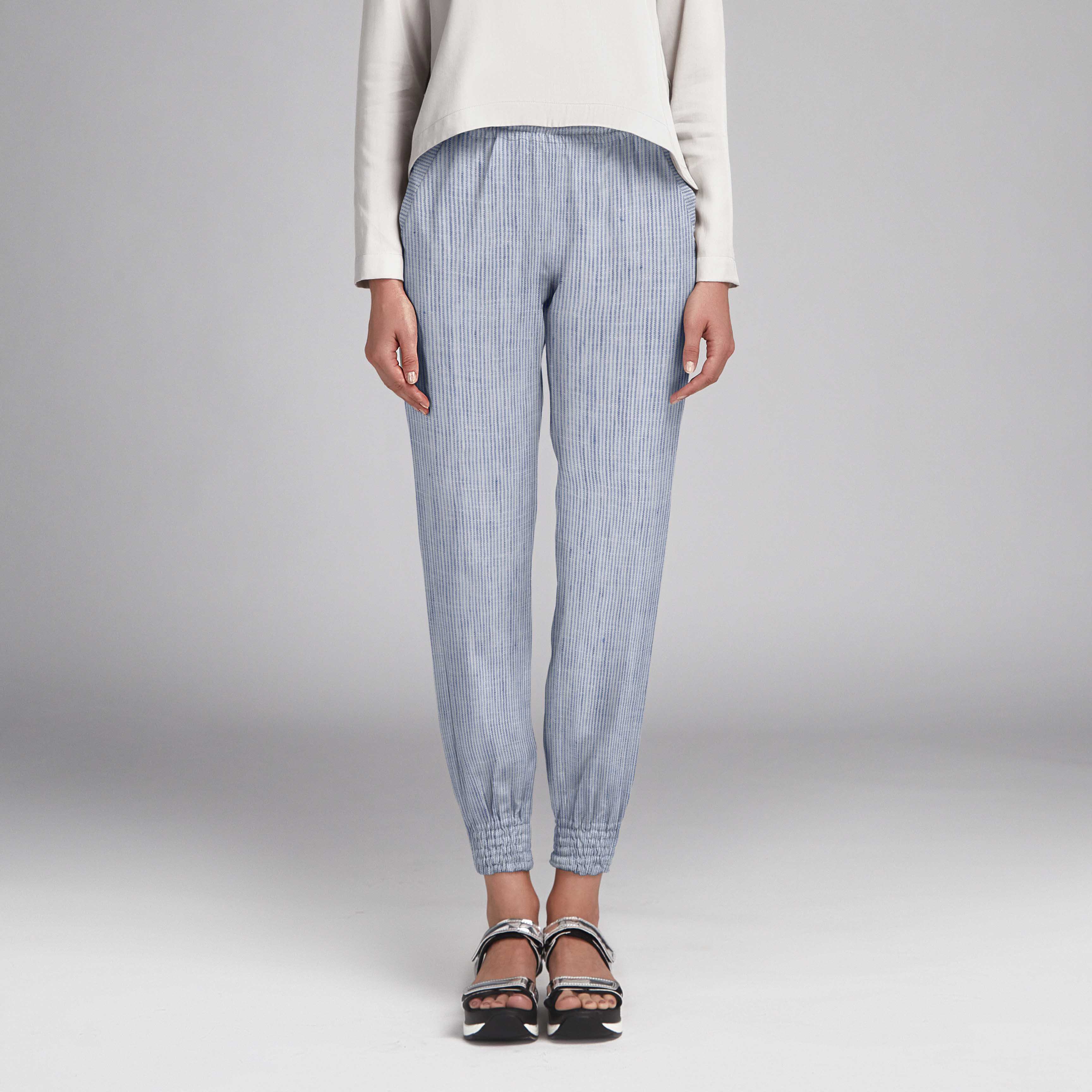Leinenstoff Milrayas Blau - Ribes y Casals
