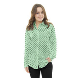Wasser Polka Dot Satin Stoff - Ribes y Casals