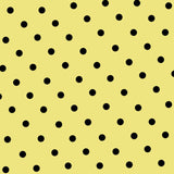 Hellgelber Satin-Polka-Dot-Stoff - Ribes y Casals