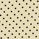 Ecru Polka Dot Satin Stoff - Ribes y Casals