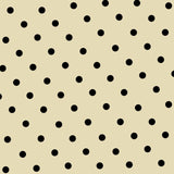 Ecru Polka Dot Satin Stoff - Ribes y Casals