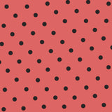 Polka Dots Satin Orange Stoff - Ribes y Casals