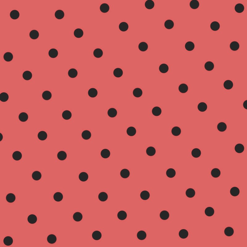 Polka Dots Satin Orange Stoff - Ribes y Casals