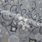 Weihnachtsdeko-Stoff Grau - Ribes y Casals