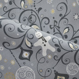 Weihnachtsdeko-Stoff Grau - Ribes y Casals