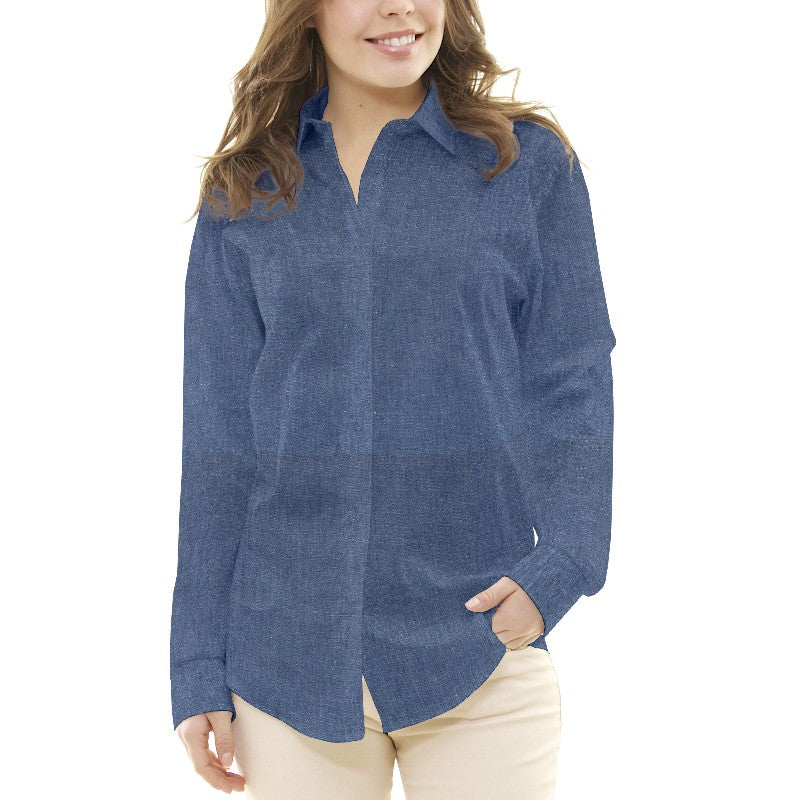Blauer feiner Denim-Stoff - Ribes y Casals