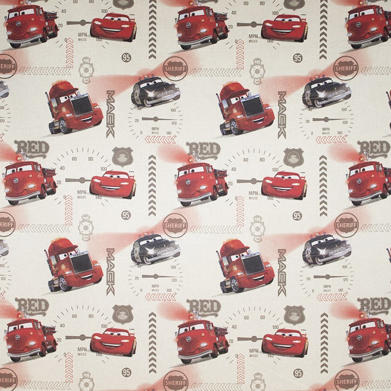 Disney Cars Rotes Rohgewebe - Ribes y Casals