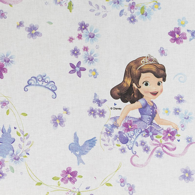 Disney Prinzessin Sofia Weißer Stoff - Ribes y Casals
