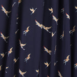Marineblaue Vögel Stretch-Stoff - Ribes y Casals