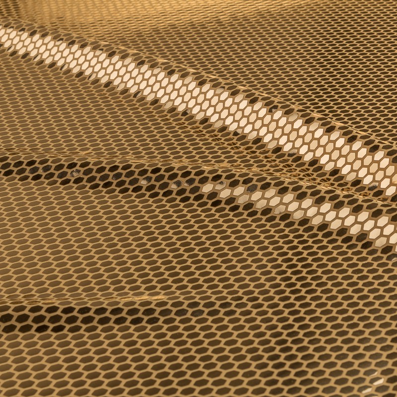 Gold Mirror Elastic Fabric - Ribes y Casals