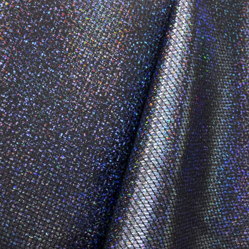 Hologramm Schwarzer Stretch-Stoff - Ribes y Casals