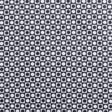 Bedruckter Stoff Marineblau Circle Square Print Stoff - Ribes y Casals
