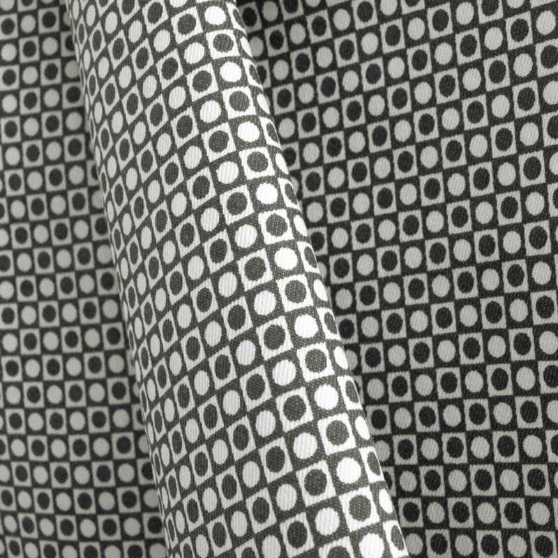 Bedruckter Stoff Beige Circle Square Print Stoff - Ribes y Casals
