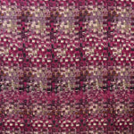 Fuchsia Mosaic Matt Satin Print Stoff Fuchsia - Ribes y Casals