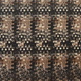 Satin Mattes Mosaik Braun Bedruckter Stoff - Ribes y Casals
