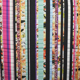 Bedruckter Stoff Fuchsia Streifen - Ribes y Casals