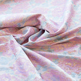 Blau Rosa Blume Fantasy Stoff - Ribes y Casals