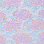 Blau Rosa Blume Fantasy Stoff - Ribes y Casals