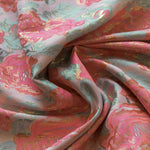 Fluoreszierende rosa Blume Fantasy Stoff - Ribes y Casals