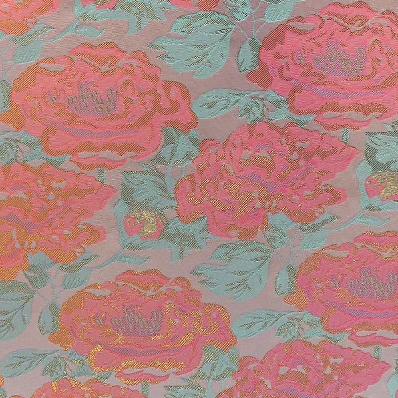 Fluoreszierende rosa Blume Fantasy Stoff - Ribes y Casals