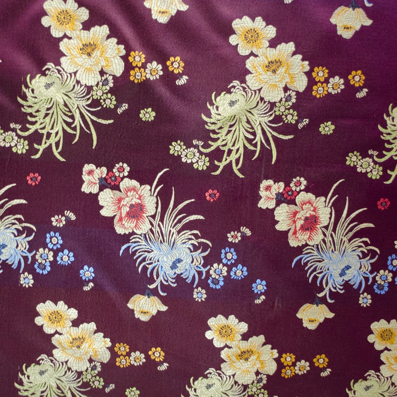 Kimono Fantasie-Stoff Bourdeaux - Ribes y Casals