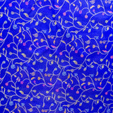 Fantasy Fabric Electric Blue Zweige - Ribes y Casals