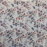 Floral Satin Blume Stoff Ecru Hintergrund - Ribes y Casals