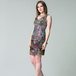 Dschungel Rosa Satin Blume Stoff - Ribes y Casals