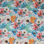 Flamenco Stretch-Stoff Flamenco Blumen Aquarell Weiß - Ribes y Casals