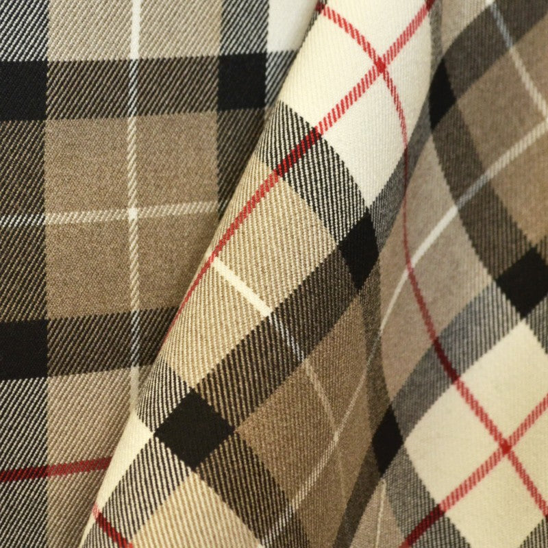 Beige kariertes Flanell-Tuch - Ribes y Casals