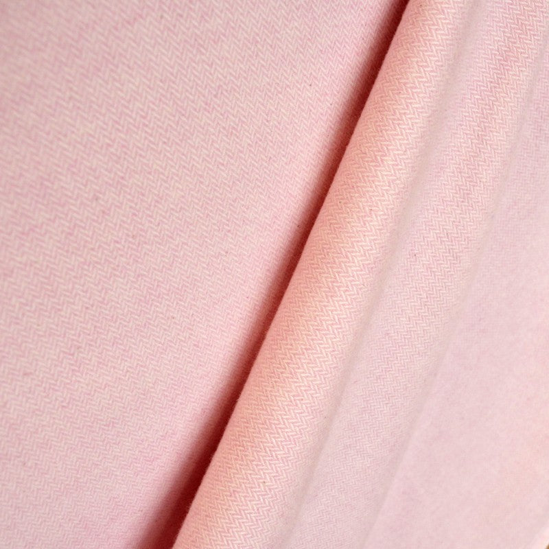 Stoff Flanell Herringbone Rosa - Ribes y Casals