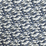 Militärischer Stretch-Gabardine-Stoff Blau - Ribes y Casals