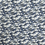 Militärischer Stretch-Gabardine-Stoff Blau - Ribes y Casals