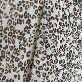 Bambula Leopard Beige Gaze Gaze-Stoff - Ribes y Casals