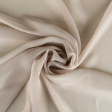 Beige Chiffon Chiffon Chiffon-Stoff - Ribes y Casals