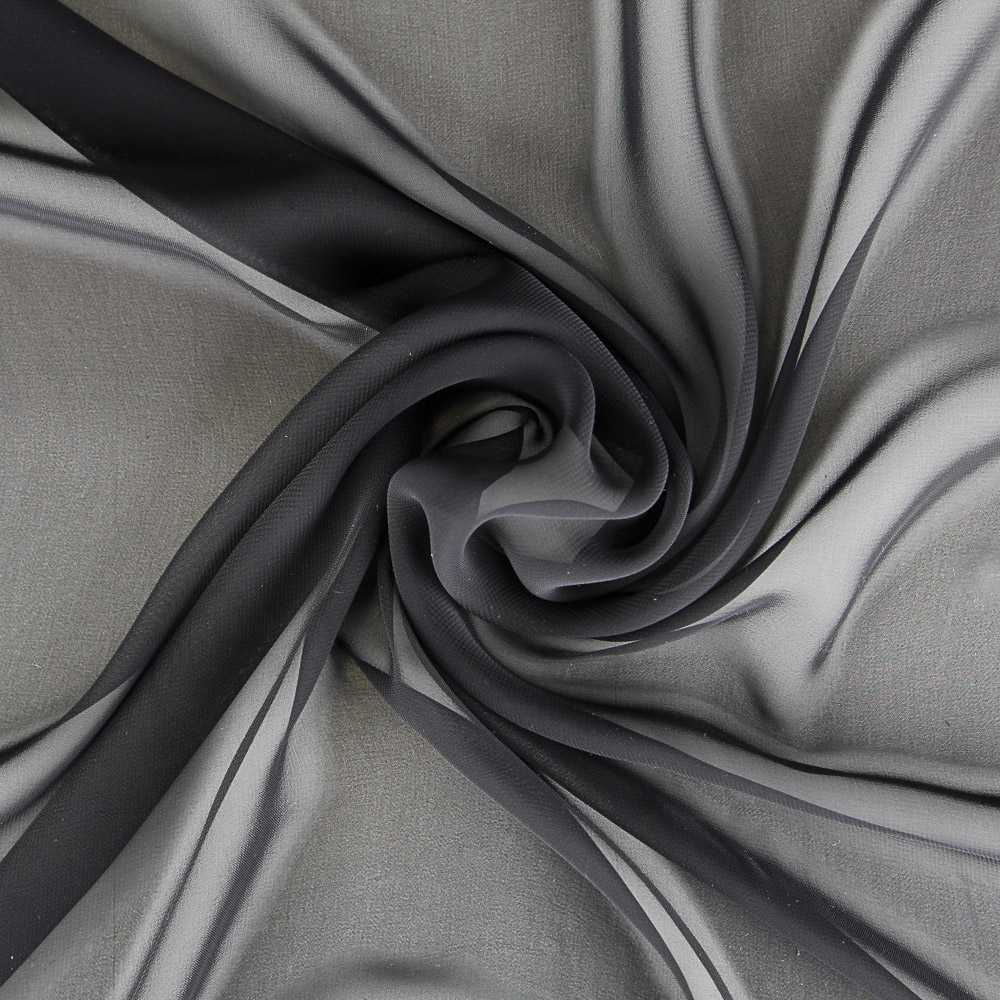 Chiffon Chiffon-Stoff Schwarz - Ribes y Casals