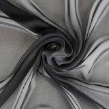 Chiffon Chiffon-Stoff Schwarz - Ribes y Casals