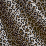 Brauner Leopard bedruckter Chiffon-Gaze-Stoff - Ribes y Casals