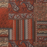 Mosaik Rot Bedruckter Chiffon Stoff - Ribes y Casals